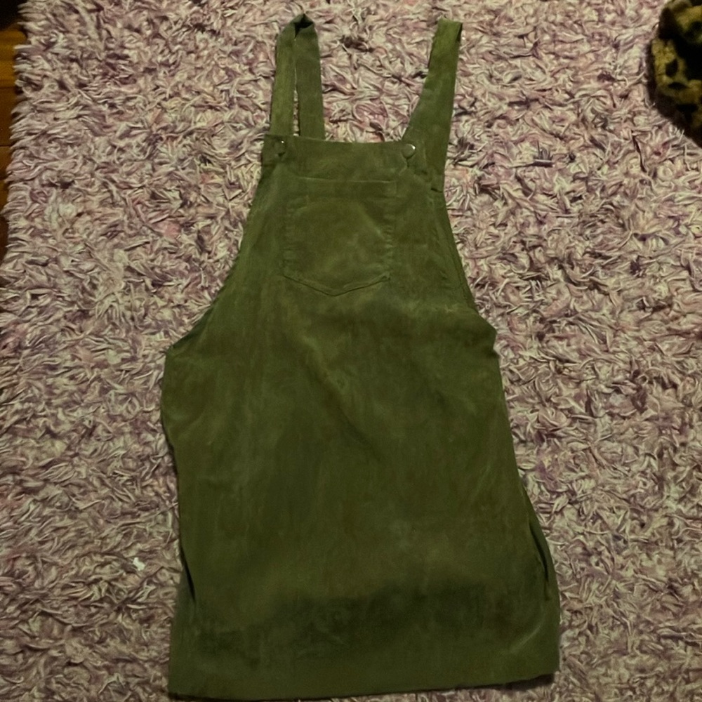 Corduroy overall dress